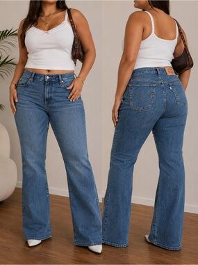Levi's Mid Blue Boot Cut Jeans